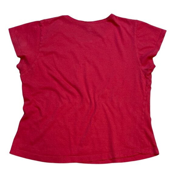 Y2K Bon Jovi Lost Highway Red‎ Baby Tee Size Large - Picture 5 of 6